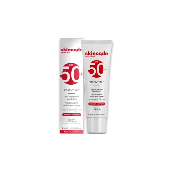 Skincode – Locion mbrojtës ndaj diellit për fytyrën (SPF 50+)