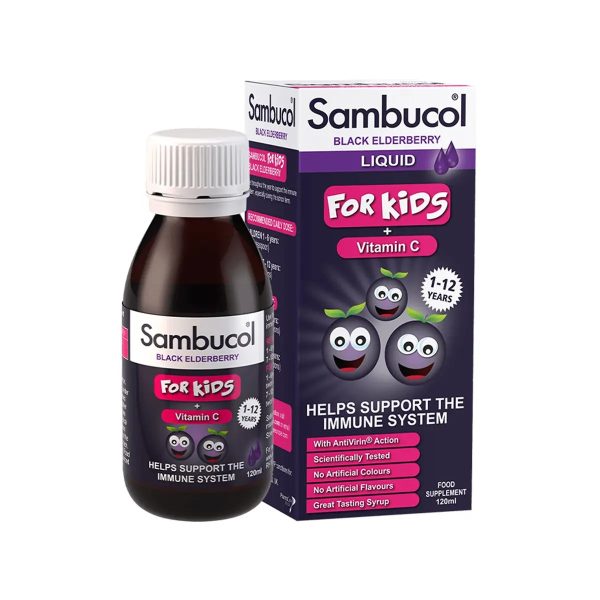 Sambucol – Black Elderberry shurup për fëmijë (mbi 1 vjeç)