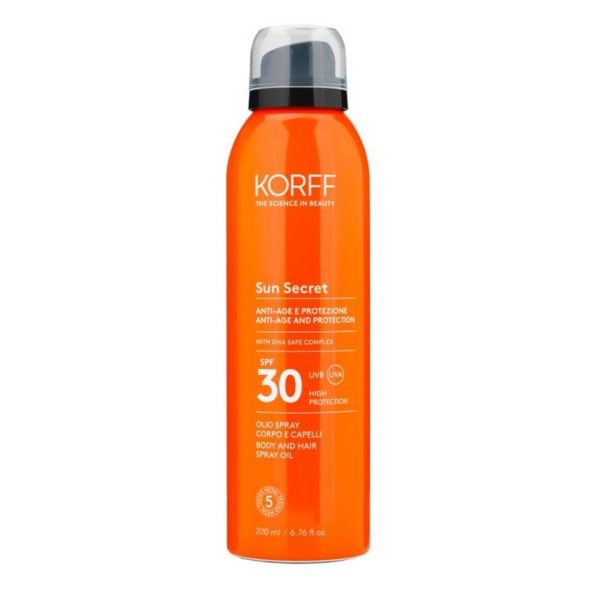 Korff – Sun Secret Body and Hair Spray Oil (SPF 30)