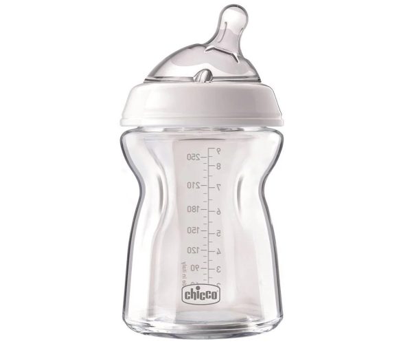 Chicco Natural Feeling Glass Bottle 0M+ months (250 ml)