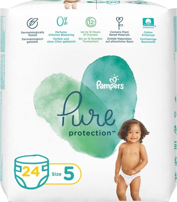 Pampers Pure Protection 5 (11+kg 24 cope )