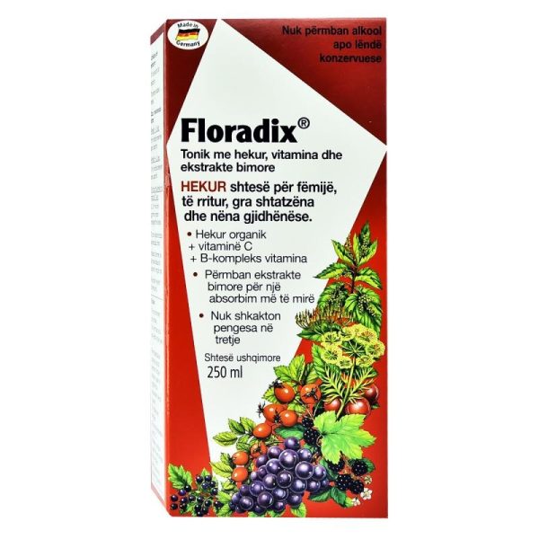 FLORADIX TONIK ME HEKUR, VITAMINA DHE EKSTRAKTE BIMORE - 250 ML