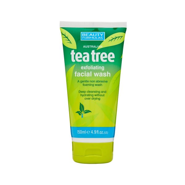 Beauty Formulas Tea Tree Exfoliating Facial Wash 150ml