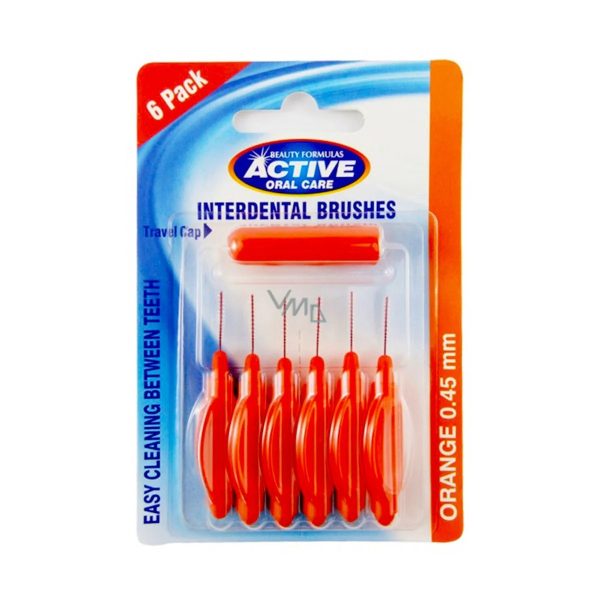 BEAUTY FORMULAS ACTIVE ORAL CARE INTERDENTAL BRUSHES 0.45MM